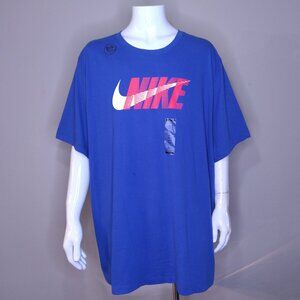 NIKE T-Shirt Size 4XL T Crew Neck XXXXL DRI-FIT 4XL BIG & TALL Graphic Tee SS